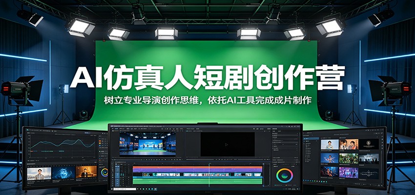 AI仿真人短剧创作营：树立专业导演创作思维，依托AI工具完成成片制作-翌晨科技网