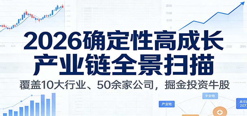 付费文章：2026确定性高成长产业链全景扫描：覆盖10大行业、50余家公司，掘金投资牛股-翌晨科技网