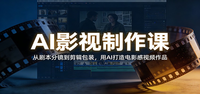 AI影视制作课：从剧本分镜到剪辑包装，用AI打造电影感视频作品-翌晨科技网