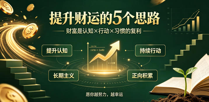 付费文章：提升财运的5个思路——财富是认知x行动x习惯的复利，愿你越努力，越幸运-翌晨科技网