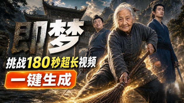 即梦挑战180秒超长视频！一键生成3分钟电影？完整制作流程详细分享！-翌晨科技网