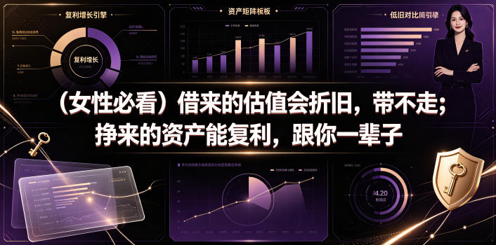 付费文章：（女性必看）借来的估值会折旧，带不走；挣来的资产能复利，跟你一辈子-翌晨科技网