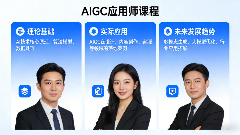 AIGC应用师课程，覆盖了AI技术的理论基础、实际应用、以及未来发展趋势-翌晨科技网