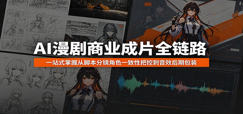 AI漫剧商业成片全链路：一站式掌握从脚本分镜角色一致性把控到音效后期包装-翌晨科技网