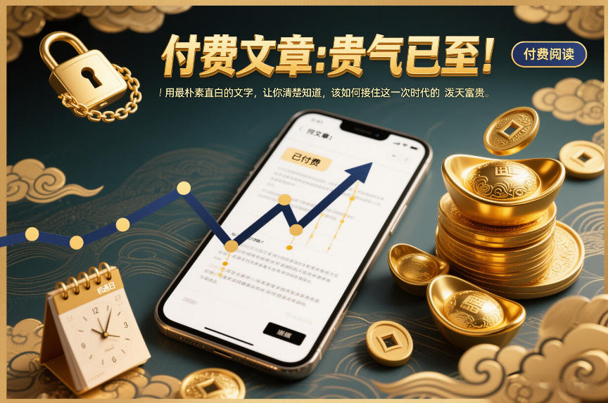 付费文章：贵气已至！用最朴素直白的文字，让你清楚知道，该如何接住这一次时代的泼天富贵-翌晨科技网