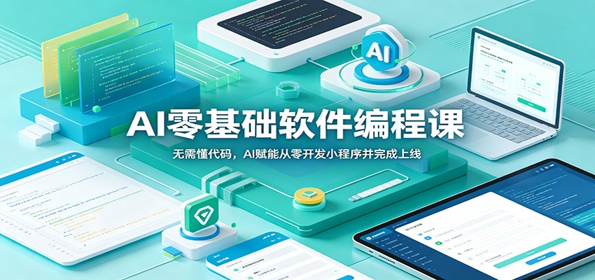 AI零基础软件编程课：无需懂代码，AI赋能从零开发小程序并完成上线-翌晨科技网