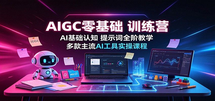 AIGC零基础训练营：AI基础认知，提示词全阶教学，多款主流AI工具实操课程-翌晨科技网