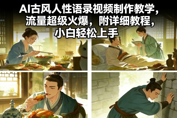 AI古风人性语录视频制作教学，流量超级火爆，附详细教程，小白轻松上手-翌晨科技网