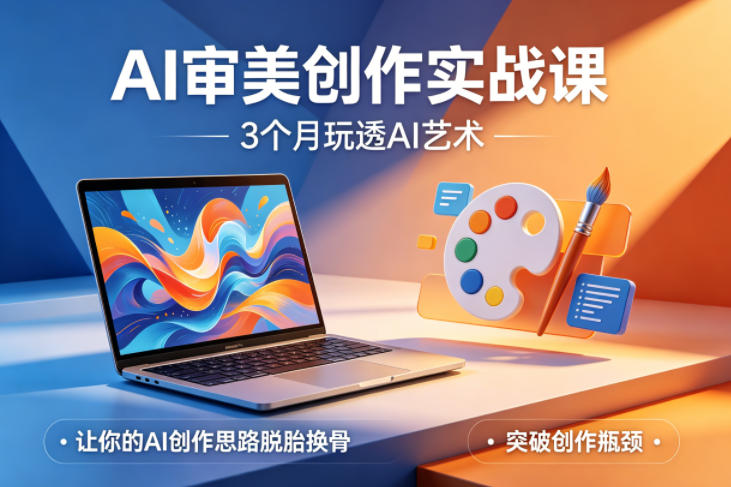 AI审美创作实战课，3个月玩透AI艺术，让你的AI创作思路脱胎换骨，突破创作瓶颈-翌晨科技网