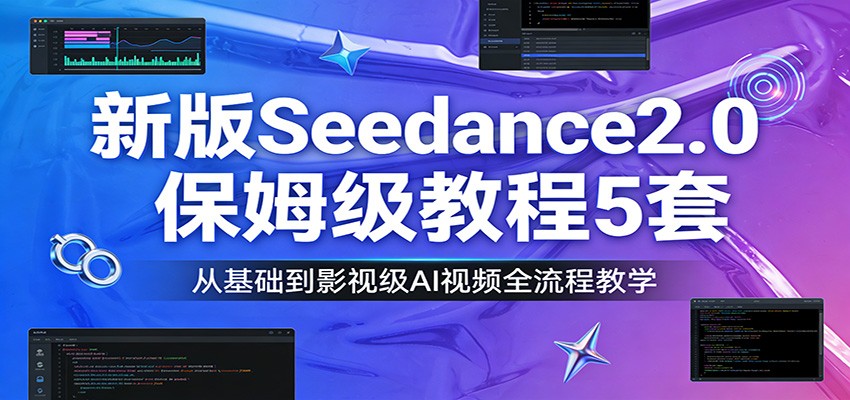新版Seedance2.0保姆级教程5套：从基础到影视级AI视频全流程教学-翌晨科技网