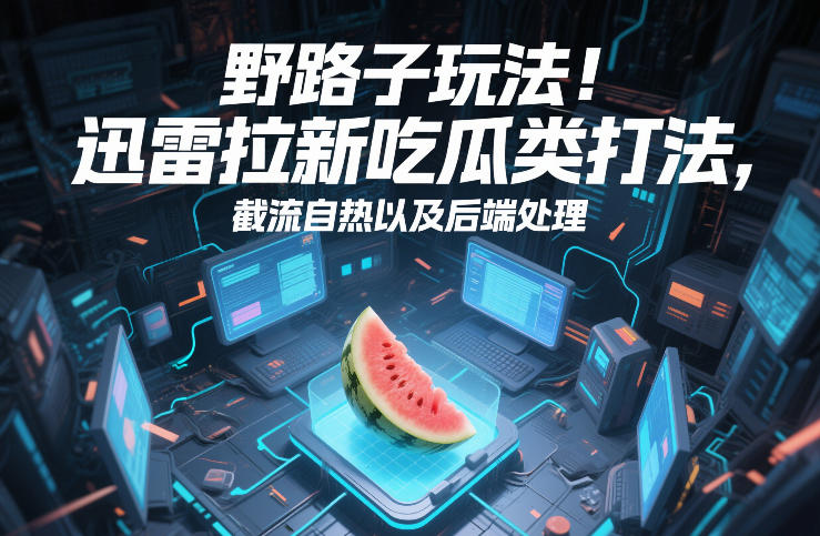 野路子玩法!迅雷拉新吃瓜类打法,截流自热以及后端处理-翌晨科技网