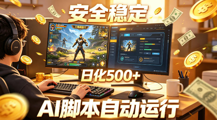 三角洲全自动挂G项目,AI脚本躺賺,日化500+,无需手动操作【揭秘】-翌晨科技网