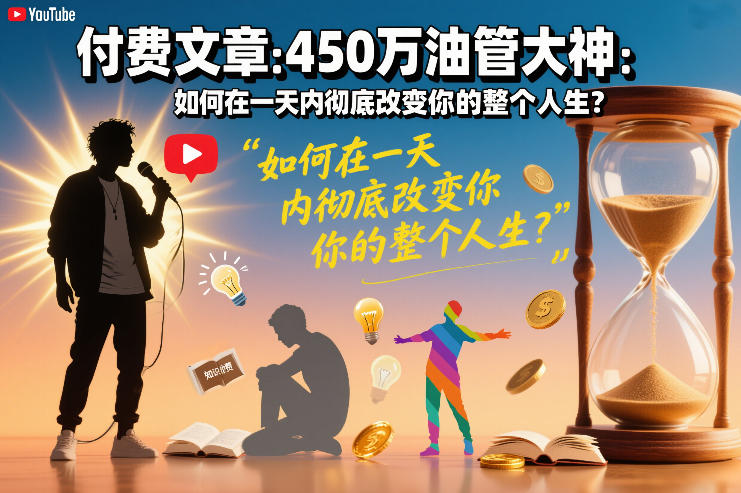 付费文章：450万油管大神：如何在一天内彻底改变你的整个人生？-翌晨科技网