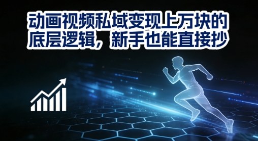 动画视频私域变现上W的底层逻辑，新手也能直接抄-翌晨科技网