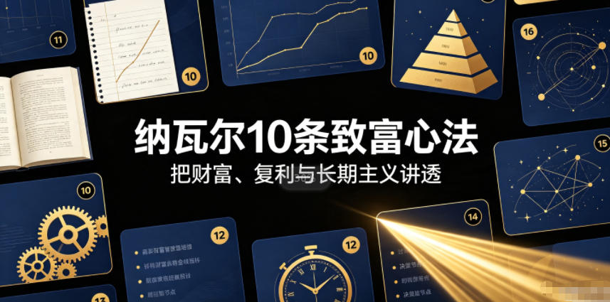 付费文章：纳瓦尔10条致富心法-翌晨科技网