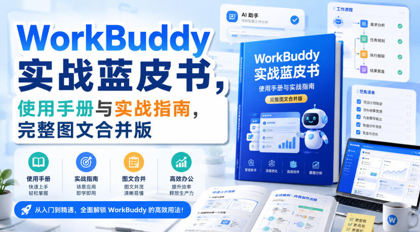 WorkBuddy实战蓝皮书，使用手册与实战指南，完整图文合并版-翌晨科技网