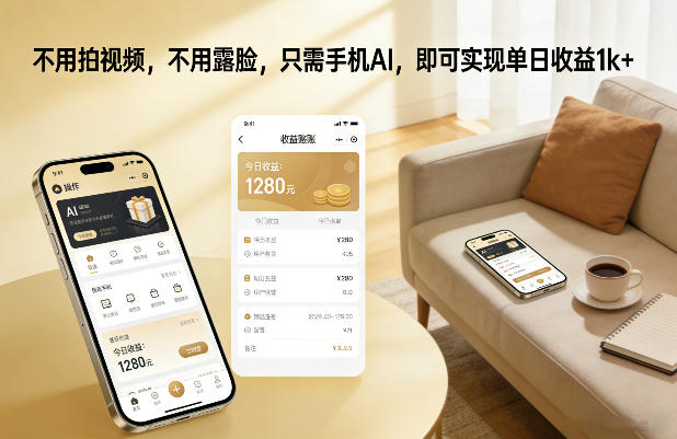 不用拍视频,不用露脸,只需手机AI,即可实现单日收益1k+【揭秘】-翌晨科技网