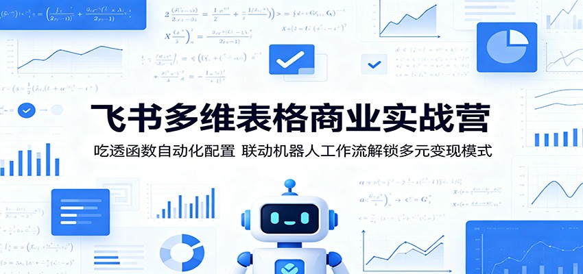 飞书多维表格商业实战营：吃透函数自动化配置，联动机器人工作流解锁多元变现模式-翌晨科技网