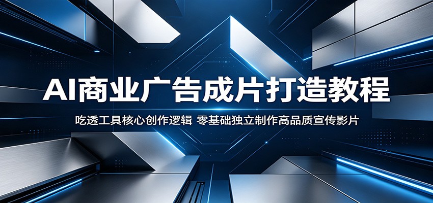 AI商业广告成片打造教程：吃透工具核心创作逻辑，零基础独立制作高品质宣传影片-翌晨科技网