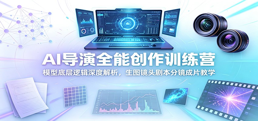 AI导演全能创作训练营：模型底层逻辑深度解析，生图镜头剧本分镜成片教学-翌晨科技网