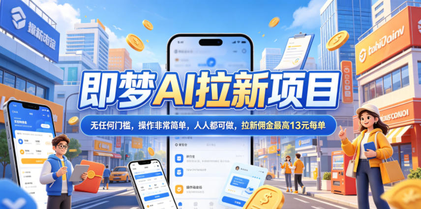 2026年即梦AI拉新项目最新玩法，无任何门槛，操作非常简单，人人都可做，拉新佣金最高13米每单（更新6月24日）-翌晨科技网