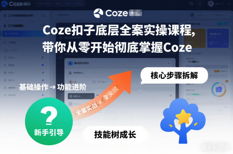 Coze扣子底层全案实操课程，带你从零开始彻底掌握Coze-翌晨科技网