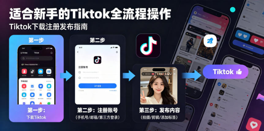 Tiktok下载注册发布，适合新手的Tiktok全流程操作-翌晨科技网