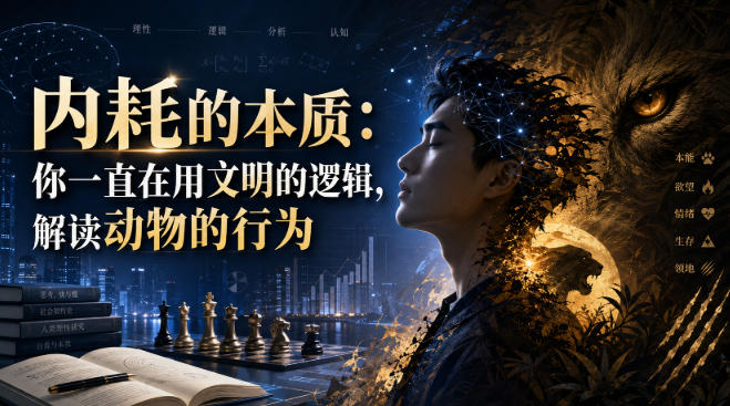 付费文章：内耗的本质：你一直在用文明的逻辑，解读动物的行为-翌晨科技网