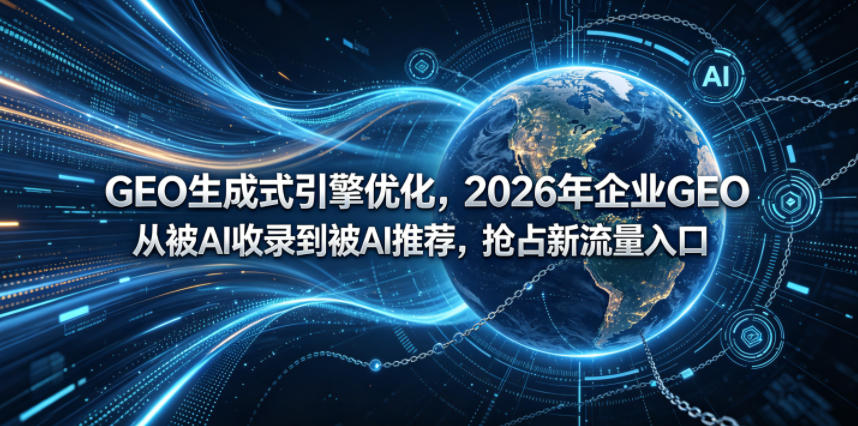 GEO生成式引擎优化，2026年企业GEO从被AI收录到被AI推荐，抢占新流量入口-翌晨科技网
