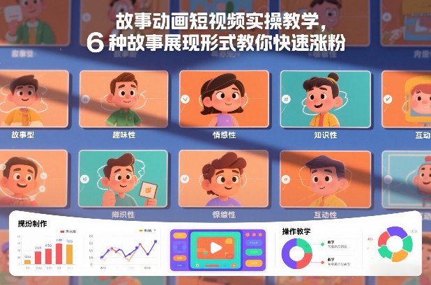 故事动画短视频实操教学，6种故事展现形式教你快速涨粉-翌晨科技网