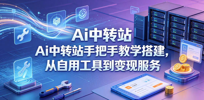 Ai中转站手把手教学搭建，从自用工具到变现服务-翌晨科技网
