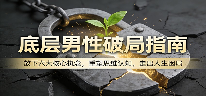 底层男性破局指南：放下六大核心执念，重塑思维认知，走出人生困局-翌晨科技网