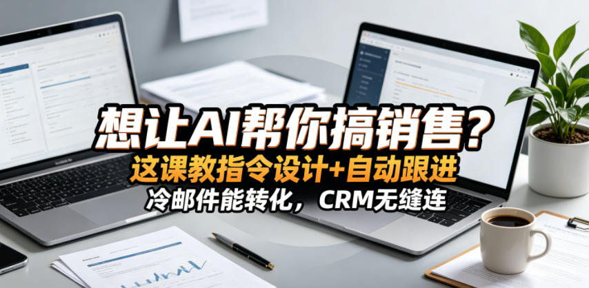 想让AI帮你搞销售？这课教指令设计+自动跟进，冷邮件能转化，CRM无缝连！【原创双语字幕】-翌晨科技网