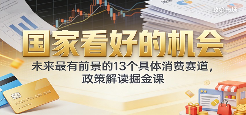公众号付费文章：国家看好的机会，未来最有前景的13个具体消费赛道，政策解读掘金课-翌晨科技网