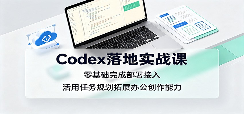 Codex落地实战课：零基础完成部署接入，活用任务规划拓展办公创作能力-翌晨科技网