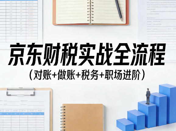 京东财税实战全流程（对账+做账+税务+职场进阶）-翌晨科技网