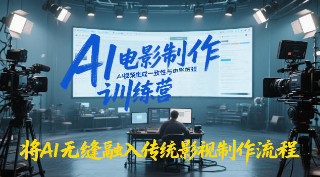 AI电影制作训练营，掌握AI视频生成一致性与电影剪辑，将AI无缝融入传统影视制作流程-翌晨科技网
