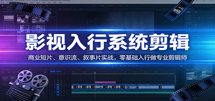 影视系统剪辑，商业短片、意识流、叙事片实战，零基础入行做专业剪辑师-翌晨科技网