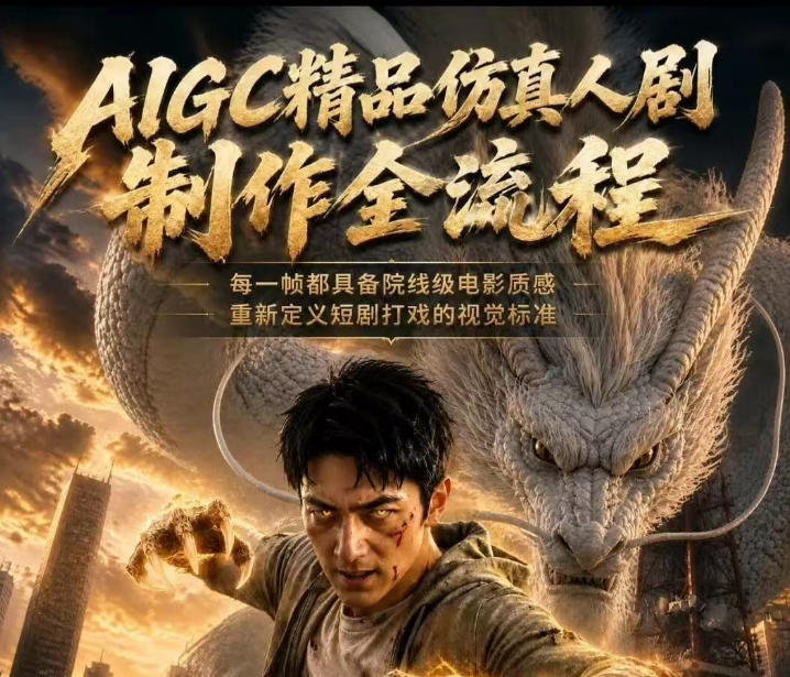 AIGC精品仿真人剧豢龙人全流程制作解析2026，国风仿真人创作+打斗剧情+人设编排，一站式AI短剧入门-翌晨科技网