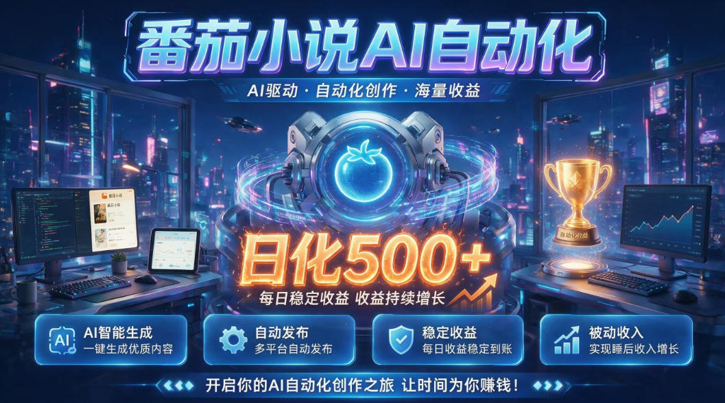 小白可做番茄AI,居家轻创业,每日稳赚500➕,普通人低门槛轻松线上增收【揭秘】-翌晨科技网