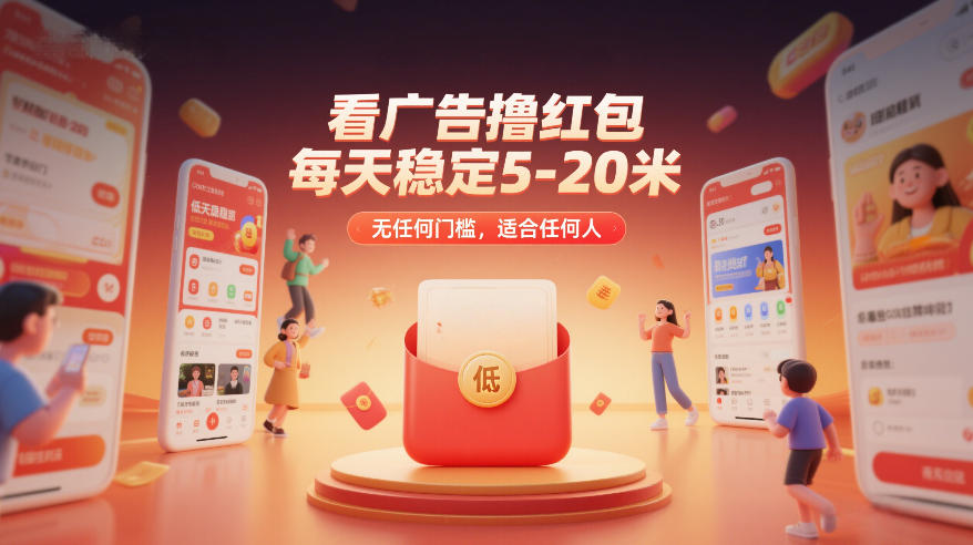 看广告撸红包，每天稳定5-20米，无任何门槛，适合任何人-翌晨科技网