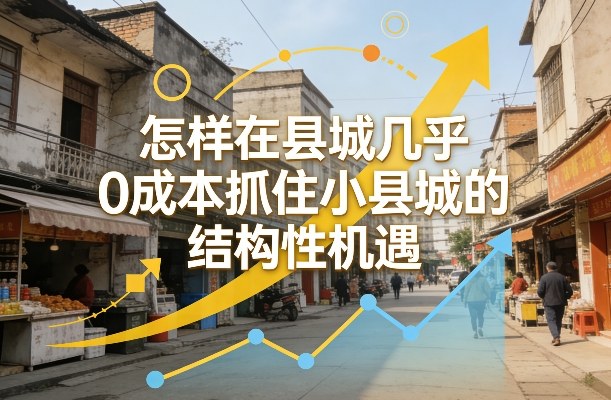 付费文章：怎样在县城几乎0成本抓住小县城的结构性机遇-翌晨科技网