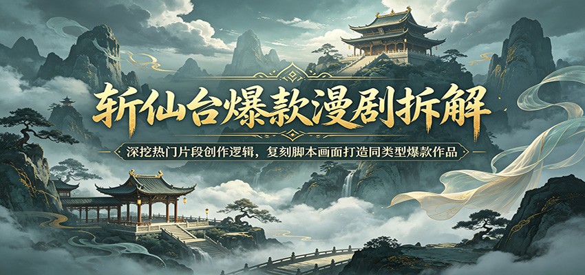 斩仙台爆款漫剧拆解：深挖热门片段创作逻辑，复刻脚本画面打造同类型爆款作品-翌晨科技网