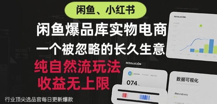 闲鱼小红书实物电商,纯自然流玩法,一个被忽略的长久生意,收益无上限【揭秘】-翌晨科技网