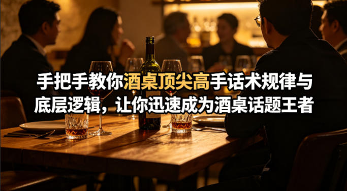 付费文章：手把手教你酒桌顶尖高手话术规律与底层逻辑，让你迅速成为酒桌话题王者(二十年全网独家经验分享)-翌晨科技网
