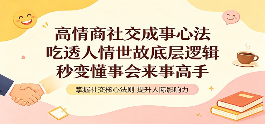 高情商社交成事心法：吃透人情世故底层逻辑，秒变懂事会来事高手-翌晨科技网