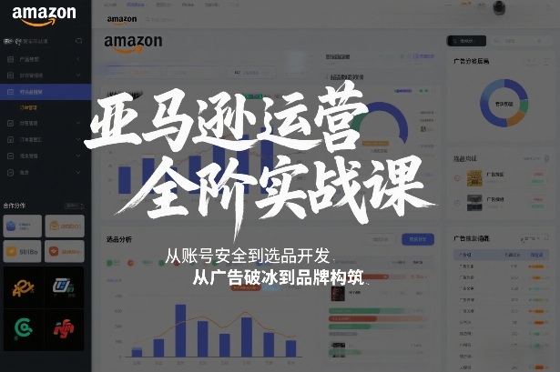 亚马逊运营全阶实战课，从账号安全到选品开发，从广告破冰到品牌构筑（更新2026）-翌晨科技网