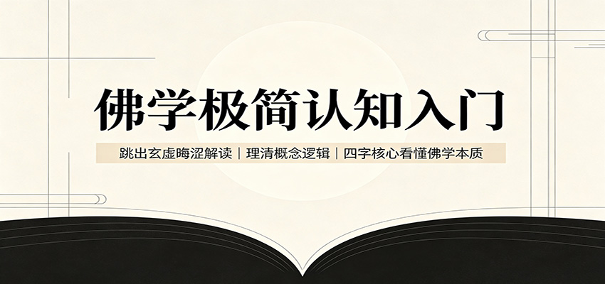 佛学极简认知入门：跳出玄虚晦涩解读，理清概念逻辑，四字核心看懂佛学本质-翌晨科技网