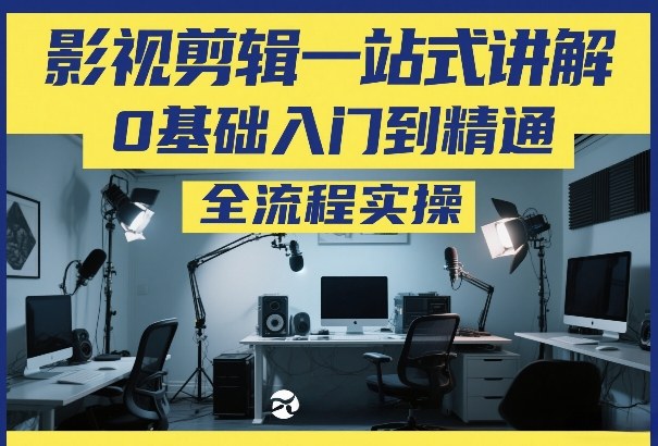 影视剪辑一站式讲解，0基础入门到精通，全流程实操-翌晨科技网