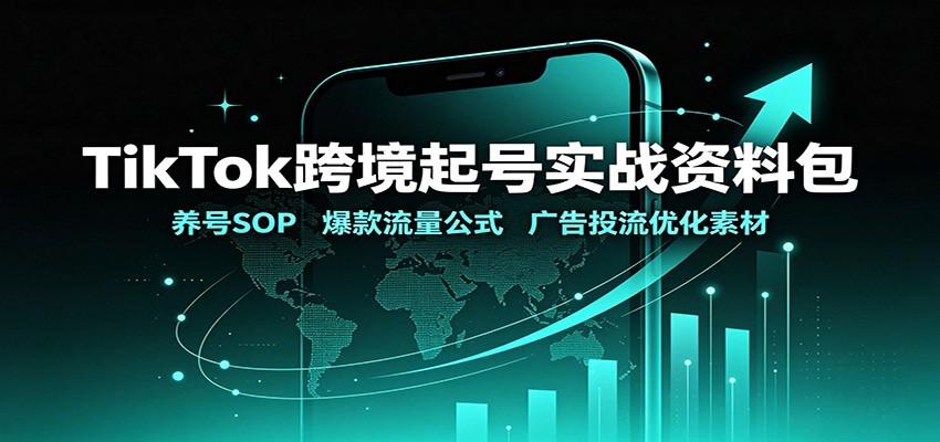 TikTok跨境起号实战资料包：养号SOP，爆款流量公式，广告投流优化素材-翌晨科技网